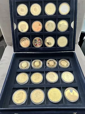 Large Coin Collection Of Different Coin Setts In Presentation Cases/boxs • £360