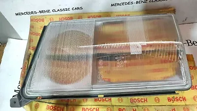 MERCEDES W124 2nd-SERIES HEADLIGHT LEFT GLASS LENS GENUINE NEW BOSCH  • $185