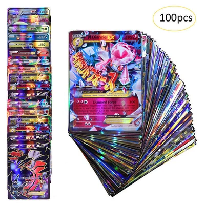 $23.99 • Buy 100 X Pokemon Cards Bundle - Includes ULTRA RARE TAG/V/GX/EX/VMAX/MEGA FULL ART