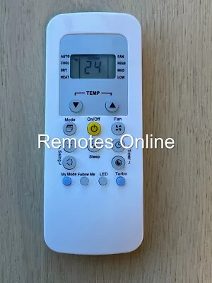 Carrier Replacement Air Conditioner Remote Control RG56V/BGEF • $15.50