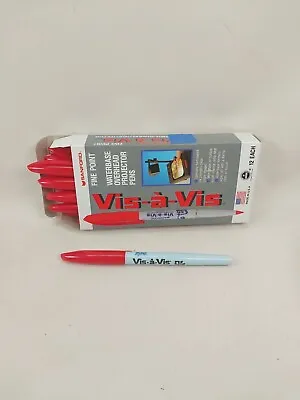 Box RED Vis-A-Vis Labeled EXPO Wet-Erase Overhead Projector Transparency Markers • $34.99