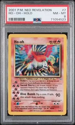 $179.23 • Buy 2001 Pokemon Neo Revelation 7/64 Ho-Oh Holo PSA 8 NM-MT Fresh Grade