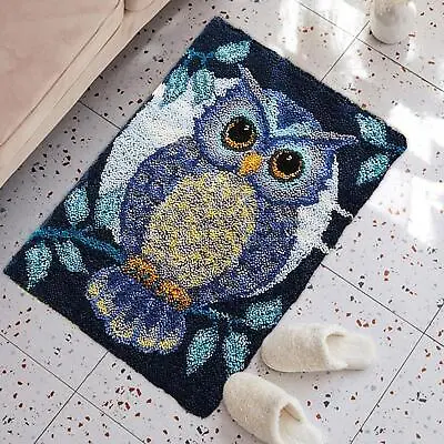 $25.50 • Buy Owl Latch Hook Rug Kit Handmade Carpet Making Kit Latch Hook Kits For Adults