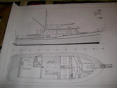 GRAND BANKS MOTOR  YACHT    Ships  Plan • $28.99
