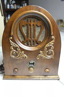 Vintage 30's Tiffany Tone Full Size Cathedral Radio Art Deco Working Beautiful • $500