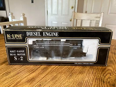 K-Line New York Central NYC K2321 S-2 Diesel Locomotive Engine O Gauge Train O27 • $31