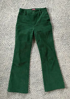$75 • Buy Staud Pants Kick Flare Trousers Size 25 Green