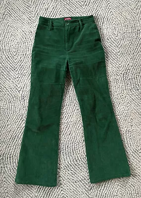 Staud Pants Kick Flare Trousers Size 25 Green • $25