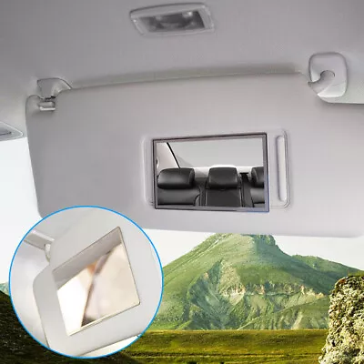 1Pcs Automobile Stainless Steel Clip On Sun Visor Vanity Mirror Auto Accessories • $16.09