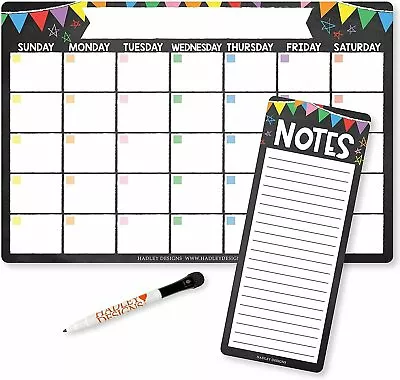 Magnetic Fridge Calendar Dry Erase Magnetic Calendar For Refrigerator -... • $19.99