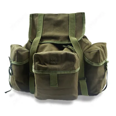 WWII US Army M14 Pouch Haversack Backpack Bag Waterproof Canvas Bag Army Green • $39.13