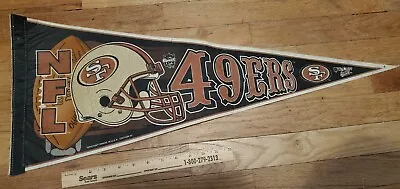 Vintage San Francisco 49ers Full Sized NFL Team Logo Pennant Mid/late 90's • $7.99