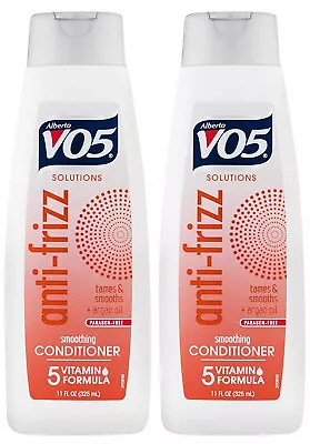 2-PACK Alberto VO5 Anti Frizz 11 Oz Conditioner Tames Smoothing Paraben Free • $19.99