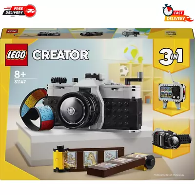 LEGO Creator Retro Camera 3 In 1 Building Set 31147 Photography Gift 261 Pieces • $31.99