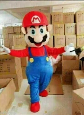 2023 Super Mario Mascot Costume Cosplay Party Fancy Dress Brothers Suits Adult • $145.99