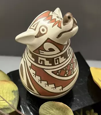 Mata Ortiz Pottery Dog Effigy Lourdes Villalba Paquime Mexico Wildlife Folk Art • $55