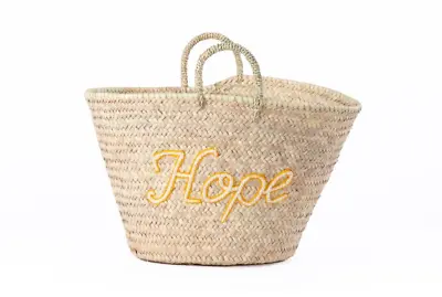 Straw Bag Moroccan Basket Handle Long Size -standard - Market Basket Beach Bag • $49.99
