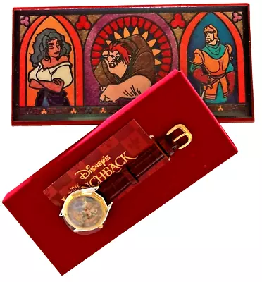 VINTAGE 1996 DISNEY  Hunchback Of Notre Dame  LIMITED EDITION #6114 Watch & Box • $29.99