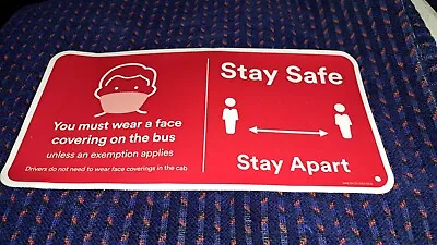 £3.99 • Buy National Express Stay Safe Stay Apart Large Vinyl Stickers