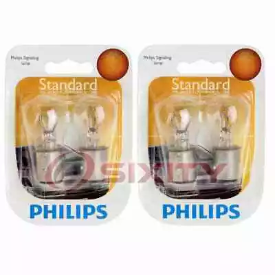 2 Pc Philips Brake Light Bulbs For Hyundai Accent Elantra Elantra Coupe Aa • $10.13