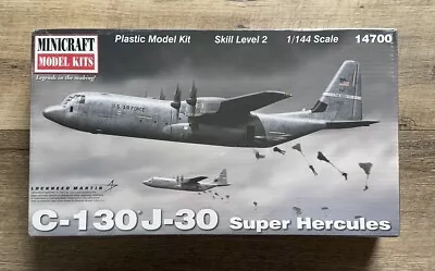 Minicraft 14700 Usaf C-130j-30 Super Hercules Model Kit-nib-1/144 Scale Sealed • $39.56
