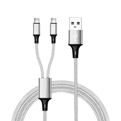 6ft Long Dual Microusb Splitter Charge Cable Power Up To Two 2Micro Usb Device • $11.39