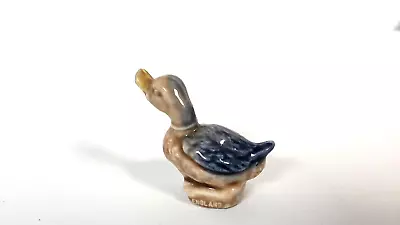 WADE ENGLAND MINIATURE POTTERY DUCK GOOSE 1.5in VINTAGE • $6