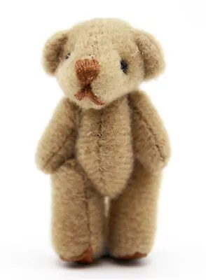 Dolls House Soft Cloth Brown Teddy Bear Tumdee 1:12 Scale Miniature Nursery Toy • £2.57