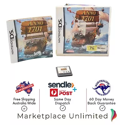 Nintendo DS Anno 1701: Dawn Of Discovery Game With Case And Manual Fast Delivery • $28.95