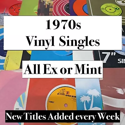 1970s 7  VINYL RECORDS - Pop Rock Soul Disco Singles  **All Ex Or Mint** • £2.95