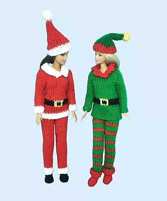 £2.99 • Buy Knitting Pattern 222: Santa And Elf Outfits To Fit Barbie, 12  Doll 