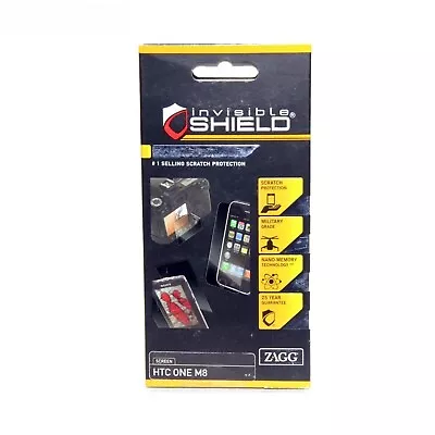 Zagg Invisible Shield Screen Protector For Htc One M8 Military Grade Ho8ows-f00 • $10.26