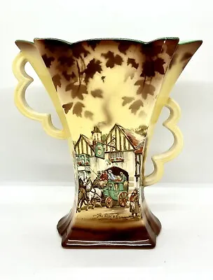 Vtg Thomas Lawrence Falcon Ware Porcelain Vase Rose & Crown C1920 Movie Prop • $37.75