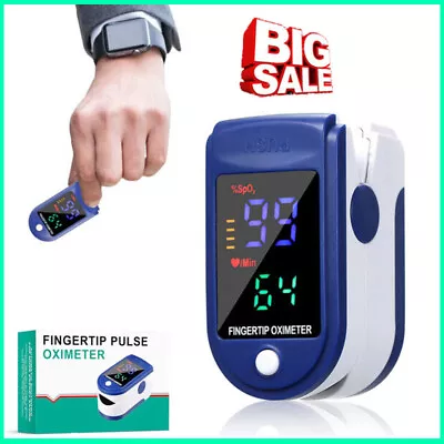 Heart Rate Monitor Oximeter Blood Oxygen SpO2 Finger Tip Pulse Saturation Meter • $3.25