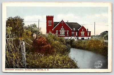 $10 • Buy Las Cruces New Mexico~Methodist Episcopal ME Church~Wire Fence Along Canal~1916