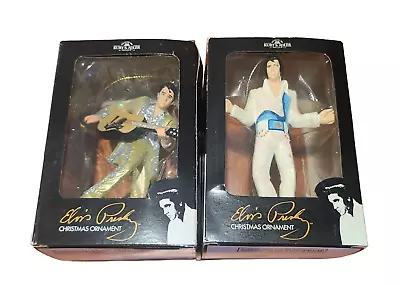 Lot Of 2 Kurt Adler Elvis Presley Hanging Handcrafted Ornaments • $29.95