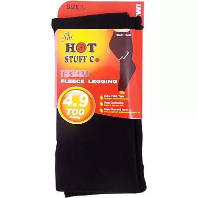 £4.99 • Buy Womens Ladies Thermal Brushed Fleece Warm Tights Tog 4.9 Opaque Winter Size New