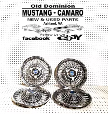 1965-1966 Mustang 14  Wire Wheel Hub Caps - Set Of 4 • $349.99