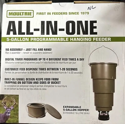 Moultrie 5 Gal. ALL-IN-ONE Programmable Build Your Own Feeder Kit MGF-13074 L#EB • $74.99