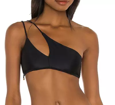 NEW VIX 'Rai' One Shoulder Bikini Top Size S Small Black $118 • $34.99