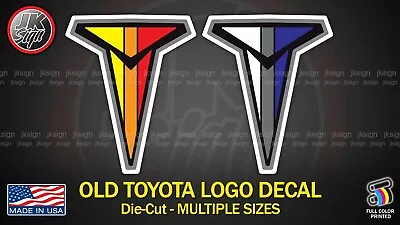 RETRO LOGO Sticker Fits On TOYOTA FJ CRUISER TACOMA 4RUNNER FJ80 FJ60 FJ40 • $11.95