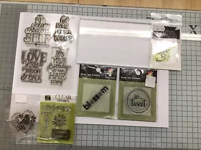 £4 • Buy Acrylic Stamps Woodware,Imaginisce,Daisy Bucket .Stamping Block Craft Clearout