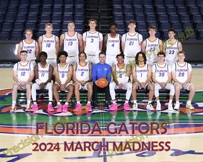8X10 Poster 2024 Florida Gators March Madness Team Photo Men's Basketball • $7.19
