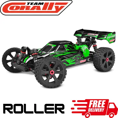 Team Corally Asuga XLR 6S 4x4 Brushless Basher RC Car Buggy ROLLER Green • $379