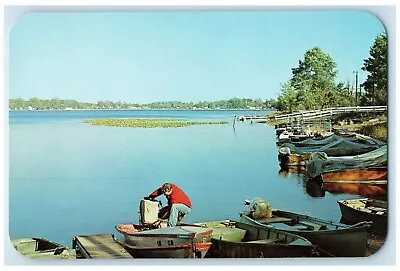 C1960 North Pine Lake Nilewood Sub Division La Porte Indiana IN Vintage Postcard • $9.98