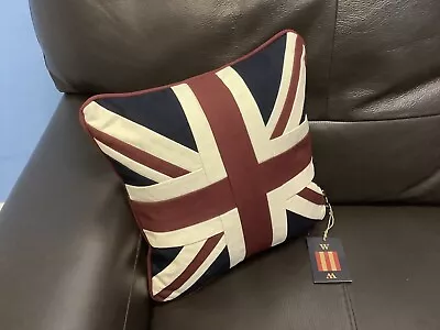 Union Jack Tapestry Cushions By Woven Magic ( 12x12 Inch Vintage White) • £21.95