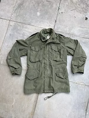 Vintage US Army Vietnam War Era Green M65 Field Jacket OG-107 Coat Cold Weather • $62