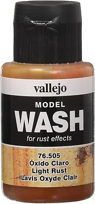 Acrylicos Vallejo 35 Ml Light Rust Wash  Model Wash Paint • £6.89