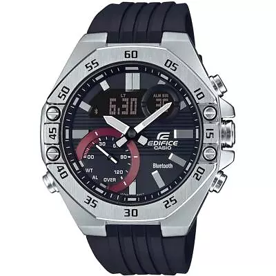 Casio EDIFICE ECB10P-1A Smartphone Link Blue 100m Stainless Steel Men's Watch • $118