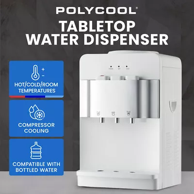 POLYCOOL Water Dispenser Benchtop Cooler Hot & Cold Instant Machine • $151